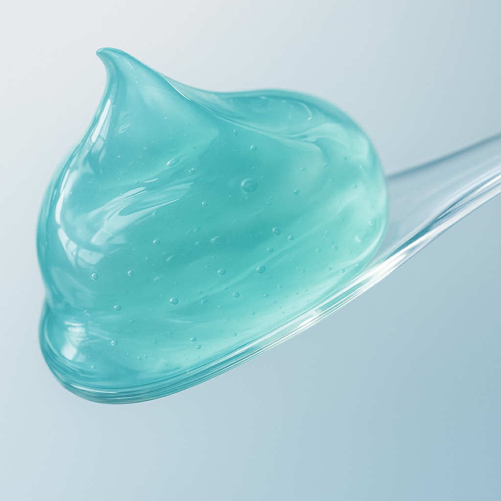 crème-gel coréenne hydratante texture aqua légère panthénol pour peau sensible été