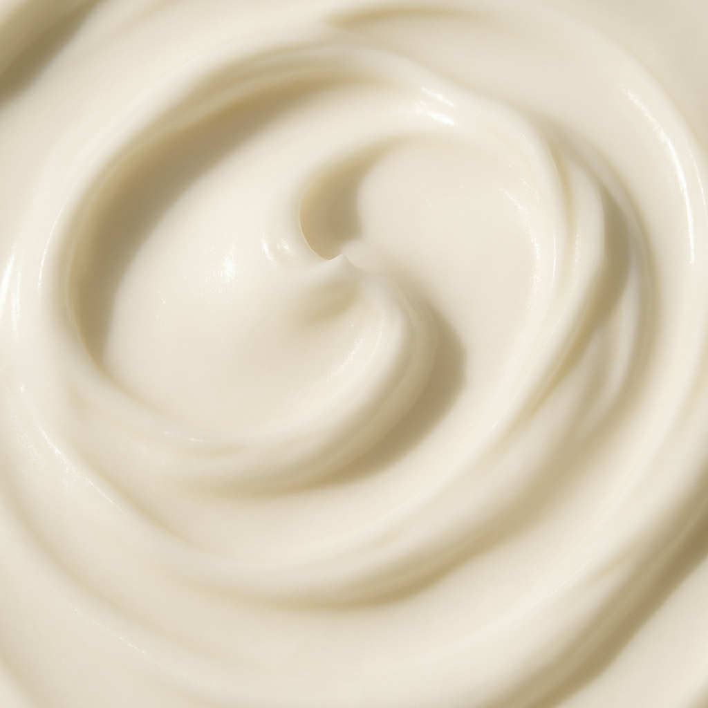 Texture crème Illiyoon Ceramide Ato riche en céramides pour apaiser la peau sensible.