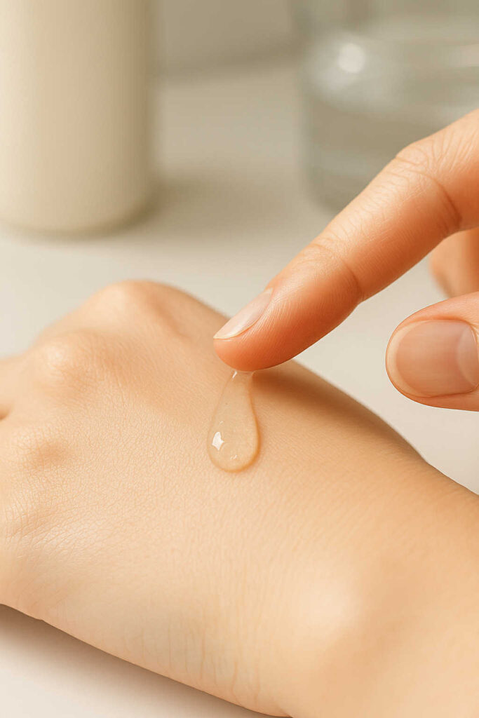application essence coréenne à la bave d’escargot peau